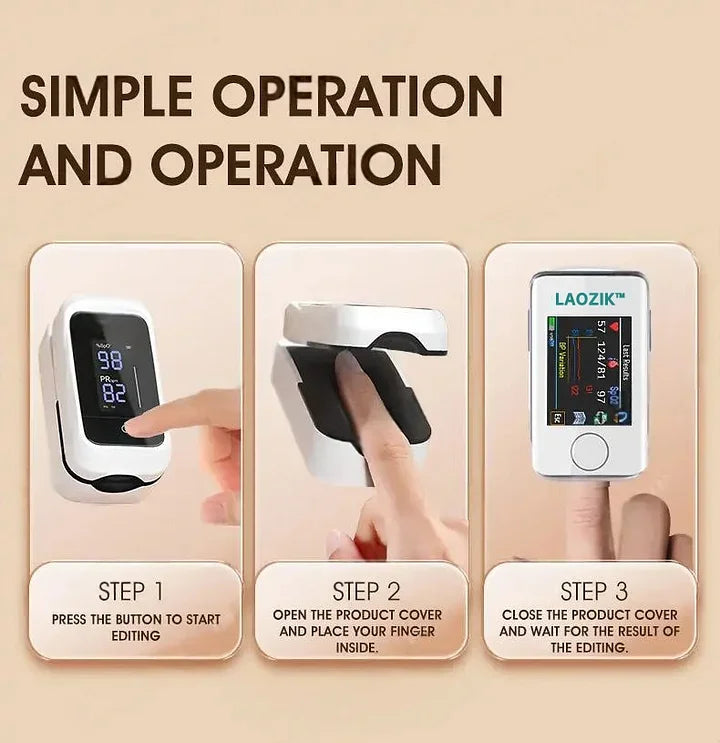 Glucometru pentru măsurarea glicemiei din sânge, neinvaziv LAOZIK (Garanție de 5 ani)